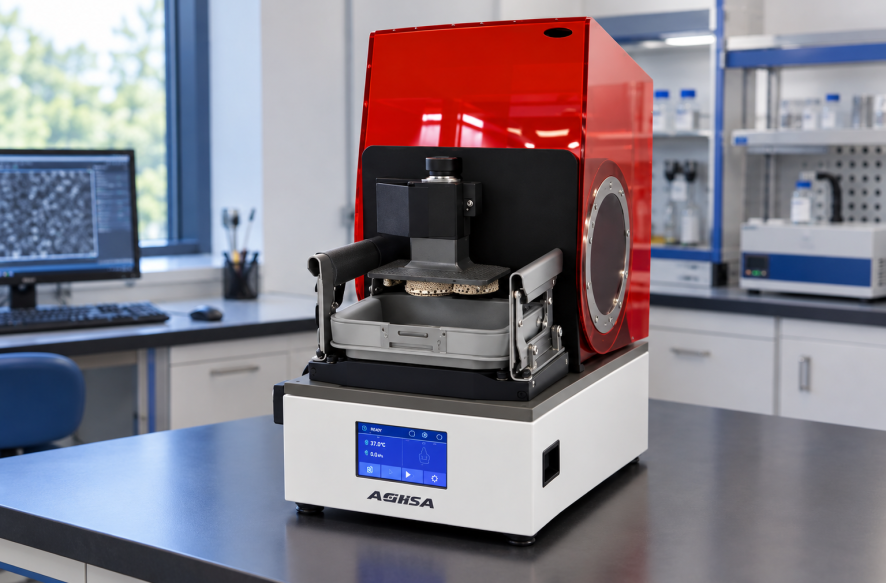Glossy Red ACCESA Lab Instrument